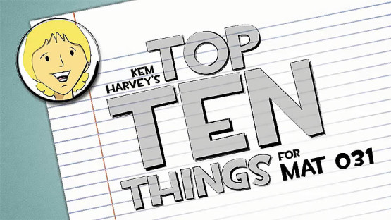 Kem Harvey Top Ten Things Video