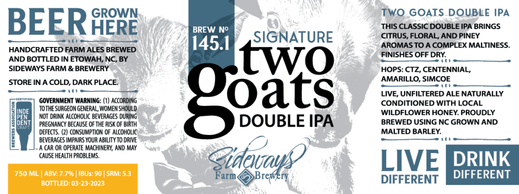 two goats double ipa